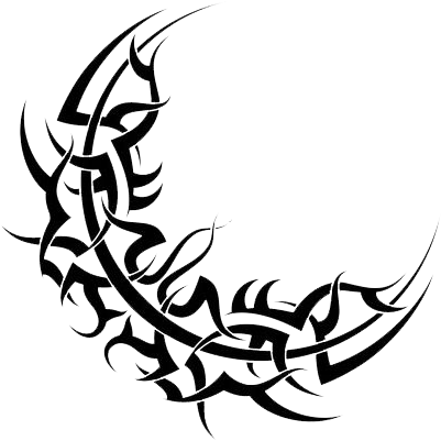 Tattoo Clipart Star Png - Tribal Moon Spine Tattoo - Free Transparent PNG Clipart Images Download. - Transparent PNG Free Download