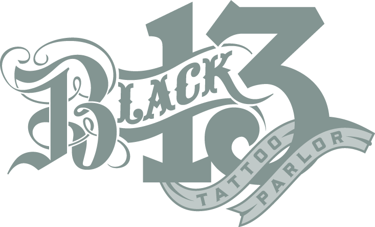 Black 13 Tattoo Parlor - 13 Tattoo - Free Transparent PNG Clipart Images Download. - Transparent PNG Free Download