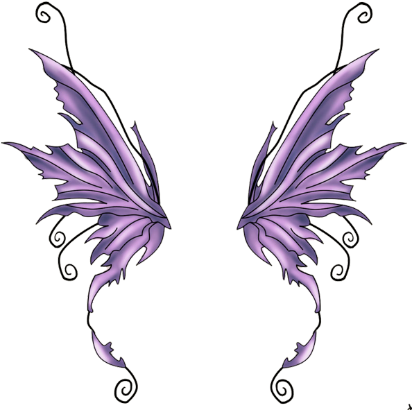 Fairy Tattoos Png Transparent Images - Butterfly Wings Tattoo Flash - Free Transparent PNG Clipart Images Download. - Transparent PNG Free Download