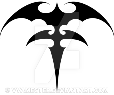 Vya's Vampire Double Cross Tattoo By Vyamester - Vampire Symbol Tattoo Designs - Free Transparent PNG Clipart Images Download. - Transparent PNG Free Download