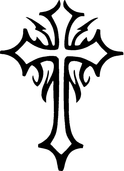 Celtic Cross Png Clipart - Simple Tribal Cross Tattoo Designs - Free Transparent PNG Clipart Images Download. - Transparent PNG Free Download