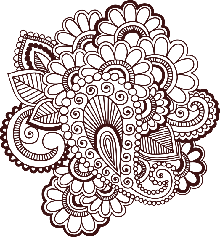 Clipart Henna Tattoo - Henna Tattoo Clip Art - Free Transparent PNG Clipart Images Download. - Transparent PNG Free Download