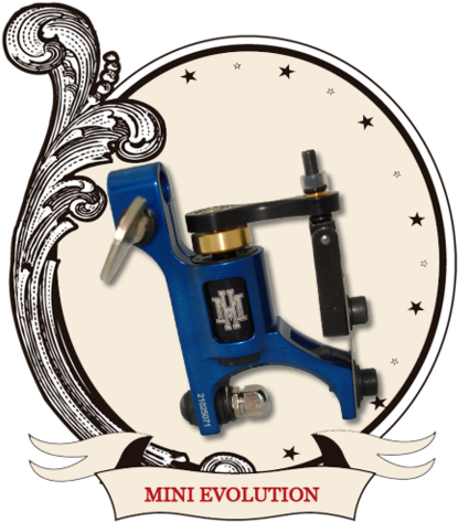 Hm Mini Evolution Rotary Tattoo Machine Blue - Tattoo Machine - Free Transparent PNG Clipart Images Download. - Transparent PNG Free Download