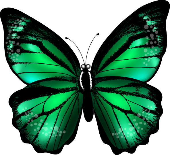 Faça A Minha Vida Ter Mais Cor E Borboletas Em Mim*✿ - Green Butterfly Tattoo Png - Free Transparent PNG Clipart Images Download. - Transparent PNG Free Download