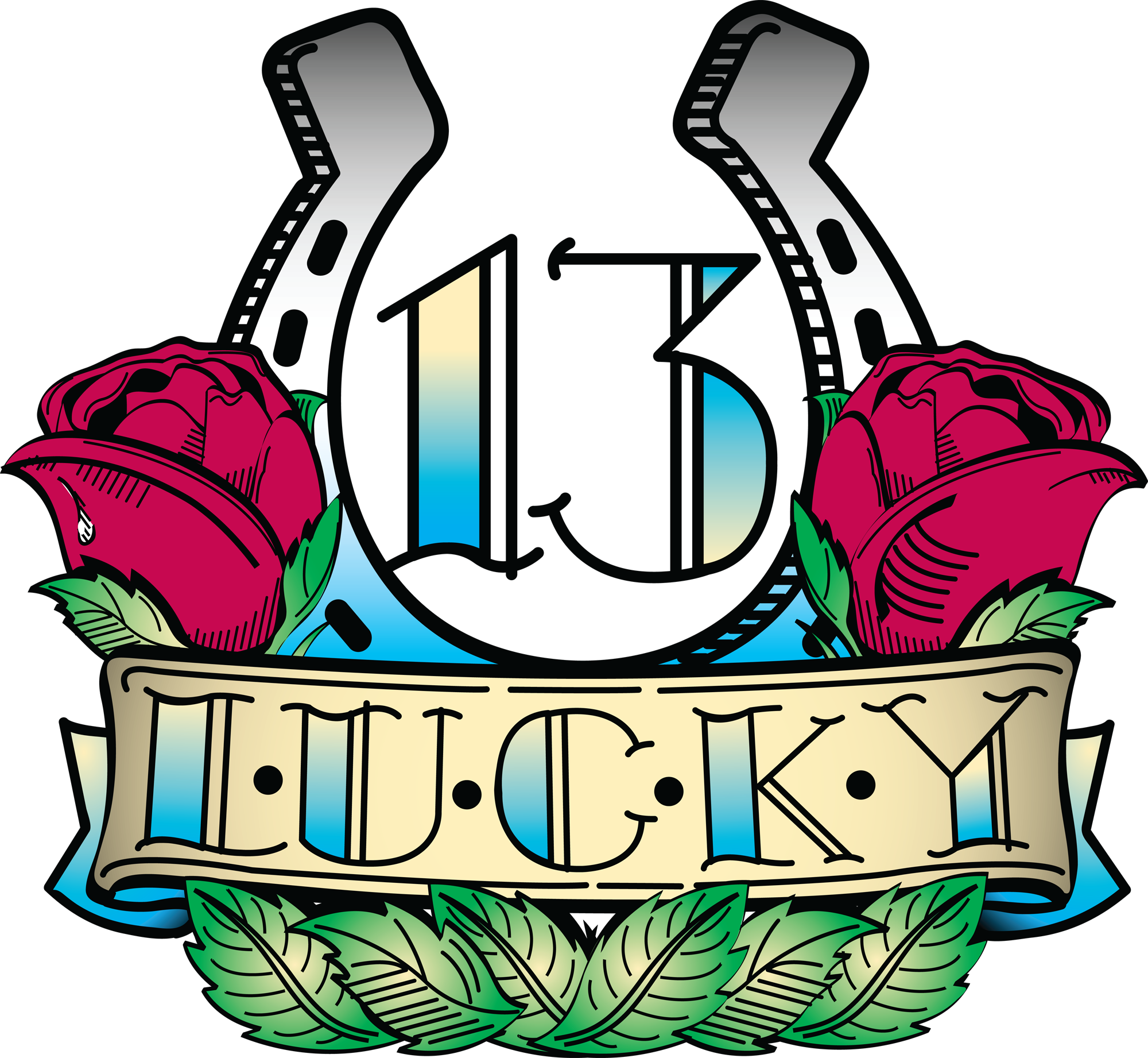 Superstition - Clipart - Lucky 13 Tattoo Designs - Free Transparent PNG Clipart Images Download. - Transparent PNG Free Download