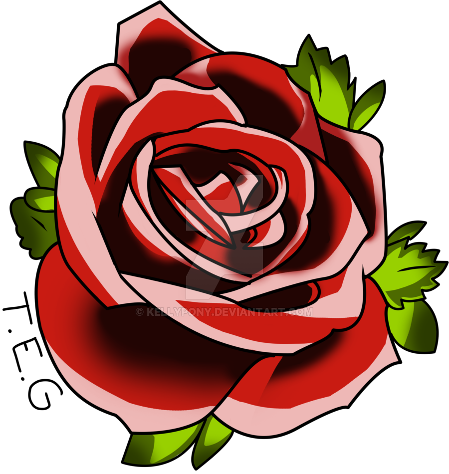 Amusing Rose Tattoo Clip Art Medium Size - Rose Tattoo Png - Free Transparent PNG Clipart Images Download. - Transparent PNG Free Download