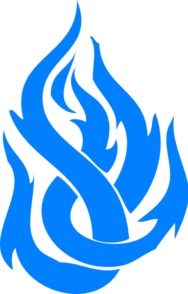 Blue Flames Clip Art For Kids - Stylish Tribal Tattoos - Free Transparent PNG Clipart Images Download. - Transparent PNG Free Download