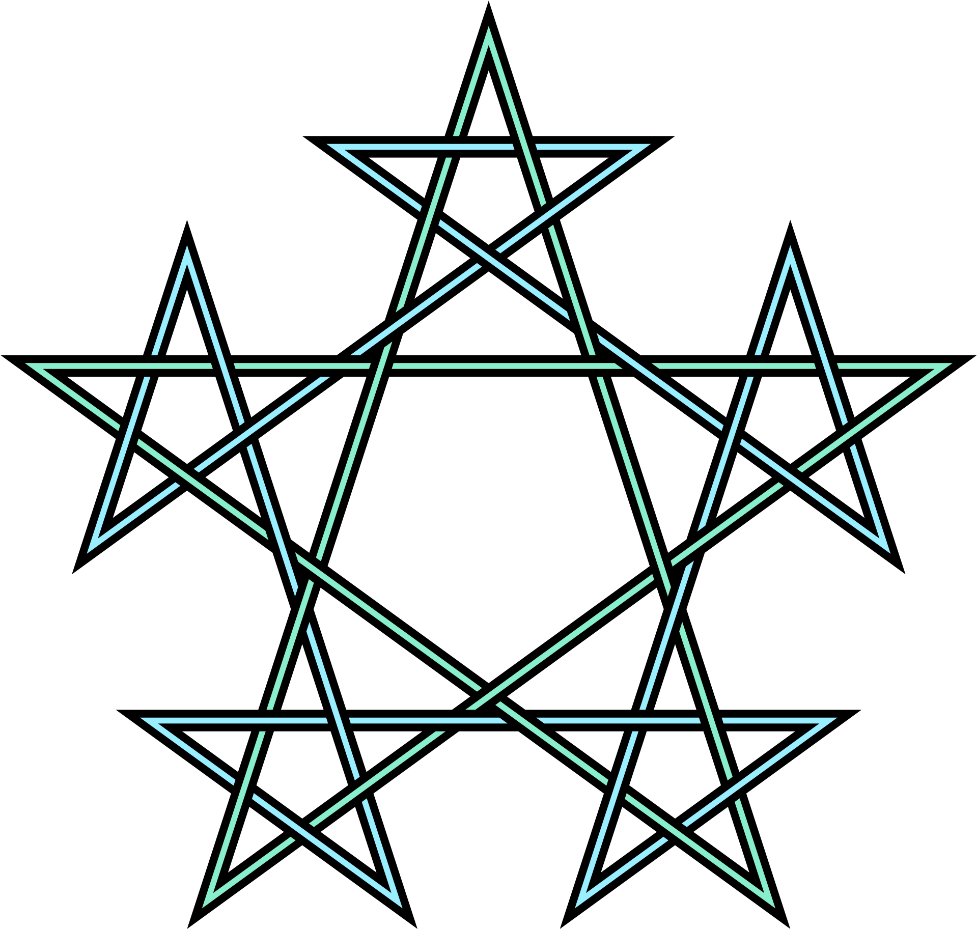 Open - Geometric Pentagram Tattoo - Free Transparent PNG Clipart Images Download. - Transparent PNG Free Download