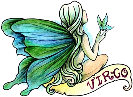 Fairy Tattoos Png Transparent Images - Virgo Tattoos For Girls - Free Transparent PNG Clipart Images Download. - Transparent PNG Free Download