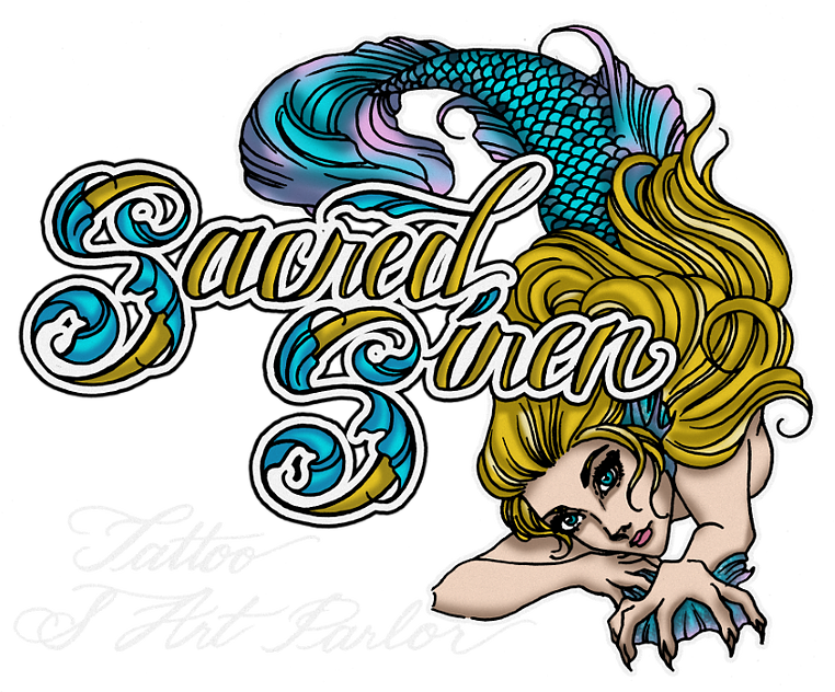 Sacred Siren Tattoo & Art Paror Logo - Sacred Siren Tattoo & Art Parlor - Free Transparent PNG Clipart Images Download. - Transparent PNG Free Download