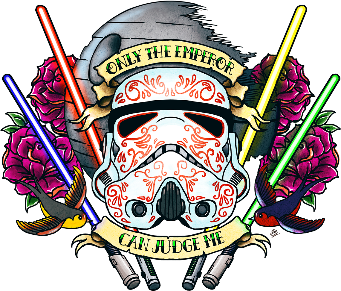 Stormtrooper Tattoo - Star Wars Chest Tattoo - Free Transparent PNG Clipart Images Download. - Transparent PNG Free Download