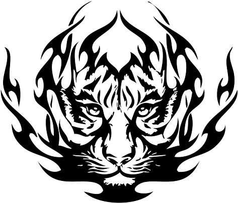 Tiger Eyes Clip Art - Tribal Tiger Face Tattoos - Free Transparent PNG Clipart Images Download. - Transparent PNG Free Download