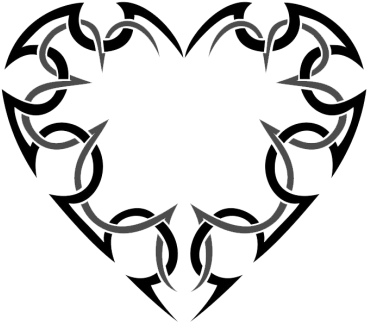 Picture Heart Tattoos Png Images - Tribal Heart Tattoo Designs - Free Transparent PNG Clipart Images Download. - Transparent PNG Free Download