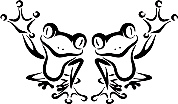 Frog Funny Jdm Auto Car Bumper Window Vinyl Decal Sticker - Simple Frog Tattoo - Free Transparent PNG Clipart Images Download. - Transparent PNG Free Download