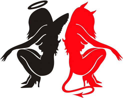Résultat De Recherche D'images Pour "ange - Gemini Angel And Devil Tattoos - Free Transparent PNG Clipart Images Download. - Transparent PNG Free Download