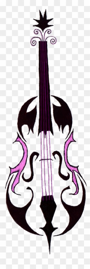 Tribal Cello By Meadowsparrow - Tribal Tattoo Cello - Free Transparent PNG Clipart Images Download. - Transparent PNG Free Download