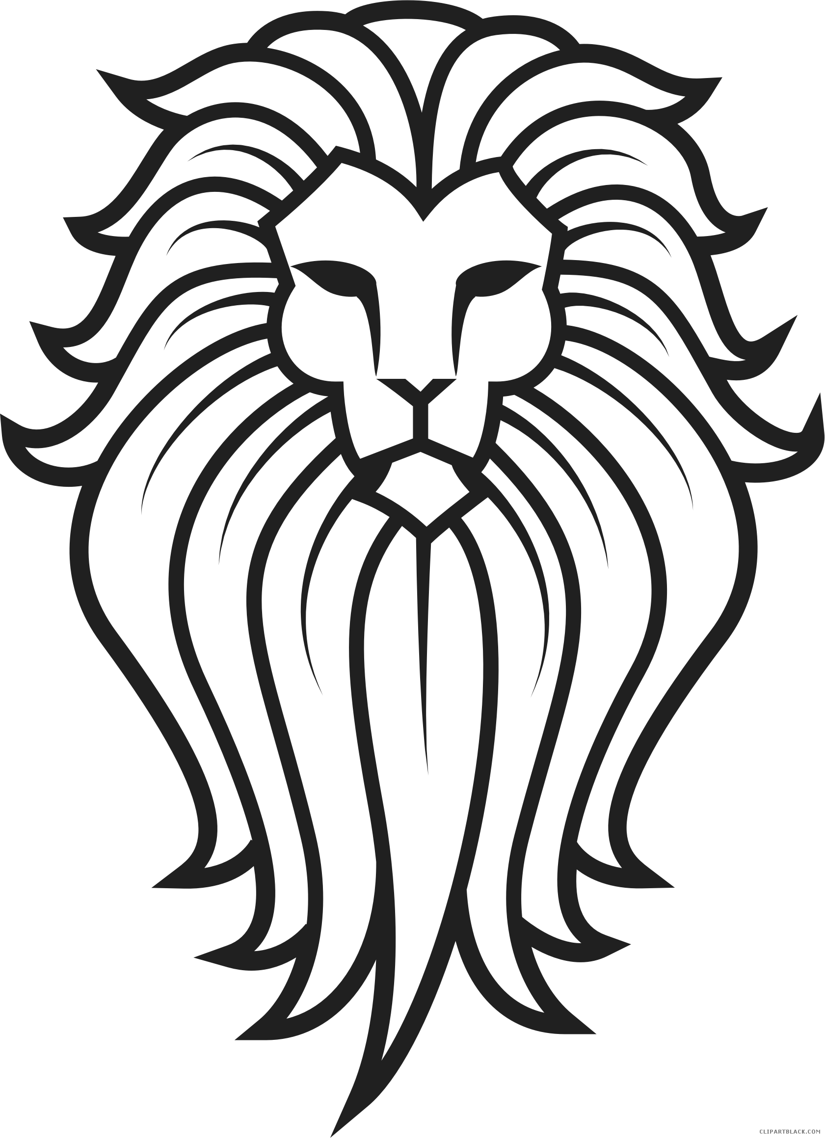 Lion Tattoo Animal Free Black White Clipart Images - Tattoo Lion Face - Free Transparent PNG Clipart Images Download. - Transparent PNG Free Download