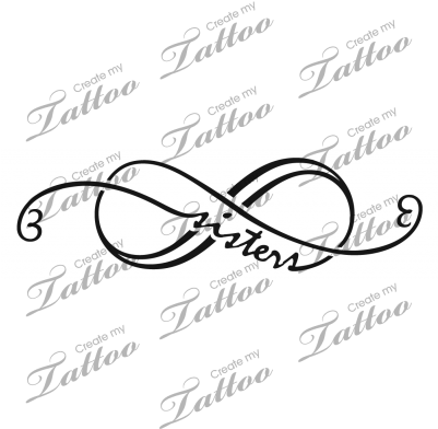 Infinity Clipart Sisters - Girly Capricorn Tattoo Designs - Free Transparent PNG Clipart Images Download. - Transparent PNG Free Download