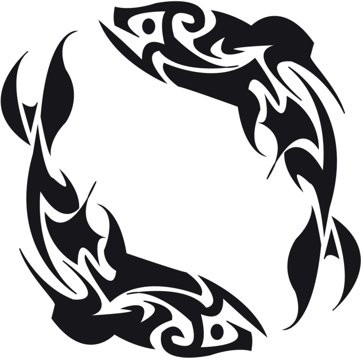 Download Tribal Tattoo Koi Fish - Tribal Fish Tattoo Design - Free Transparent PNG Clipart Images Download. - Transparent PNG Free Download