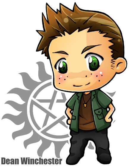 Chibi Dean Winchester By Sefi - Supernatural Tattoo - Free Transparent PNG Clipart Images Download. - Transparent PNG Free Download