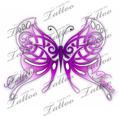 A Mother's Celtic Butterfly Custom Tattoo - Tattoo - Free Transparent PNG Clipart Images Download. - Transparent PNG Free Download