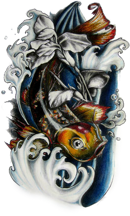 Tattoos Png Designs Image - Koi Fish Tattoo Designs - Free Transparent PNG Clipart Images Download. - Transparent PNG Free Download