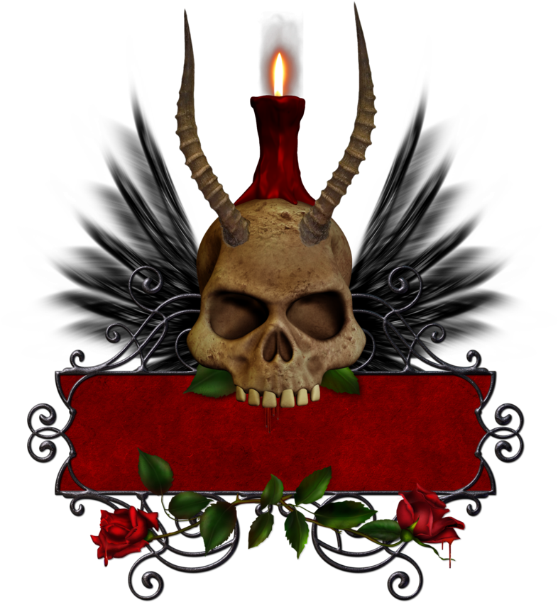 Horned Skull Png 2 By Collect And Creat - Tattoo Artist - Free Transparent PNG Clipart Images Download. - Transparent PNG Free Download