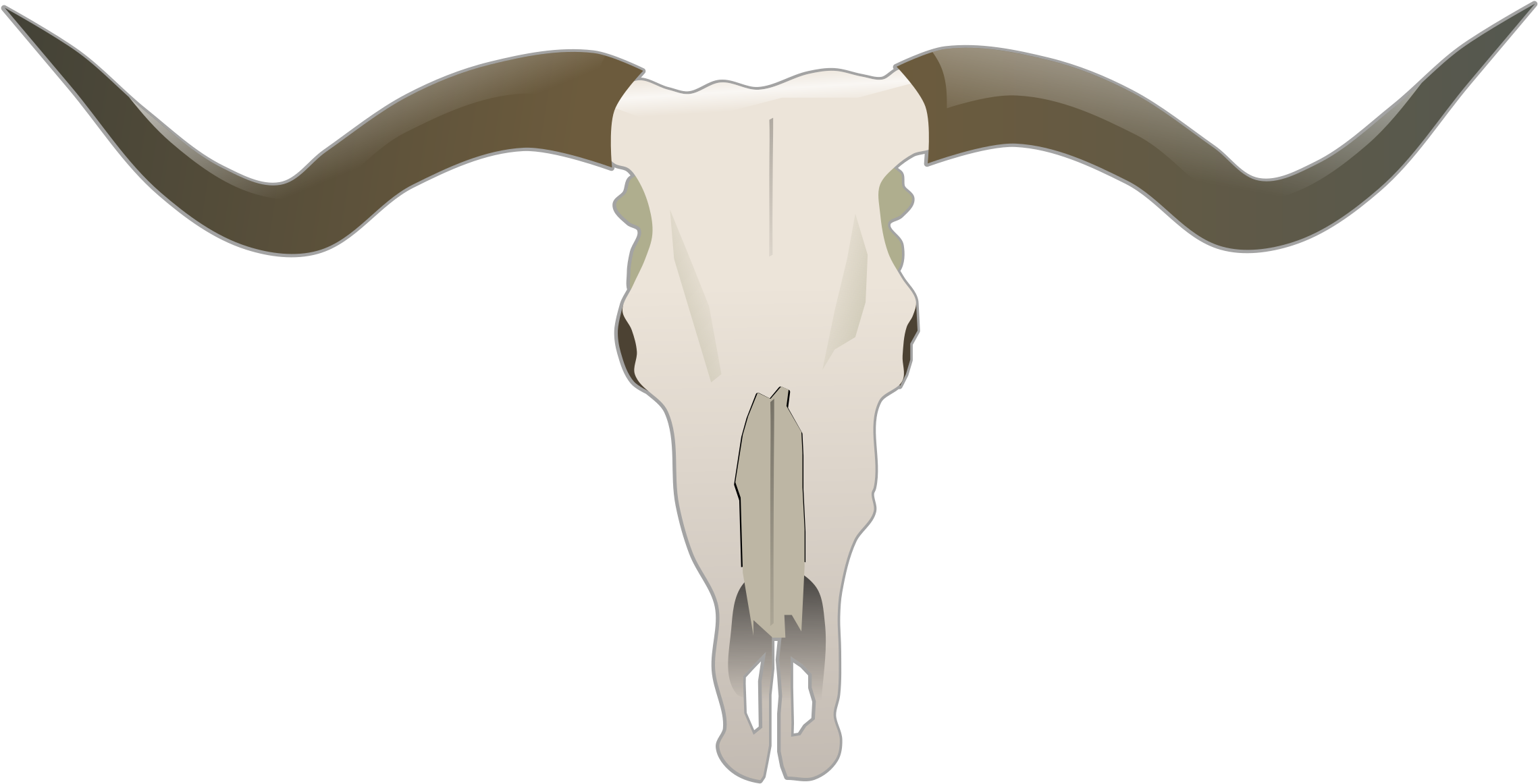 Clipart Longhorn Skull - Bulls Skull Tattoo Longhorn - Free Transparent PNG Clipart Images Download. - Transparent PNG Free Download