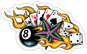 Nautical Star Tattoos Clipart Dice - 8 Ball Tattoo Outline - Free Transparent PNG Clipart Images Download. - Transparent PNG Free Download