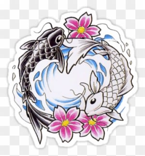 Tattoos On Pinterest Pitbull Yin Yang And Koi - Chinese Fish Tattoo Designs - Free Transparent PNG Clipart Images Download. - Tattoo Transparent PNG Free Download