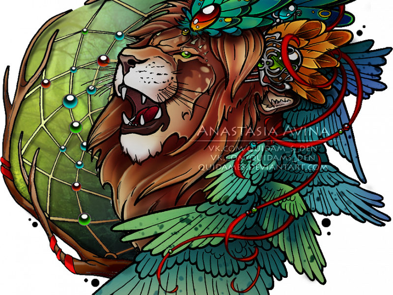 Download New School Lion Tattoo Designs - Tattoo - Free Transparent PNG Clipart Images Download. - Transparent PNG Free Download