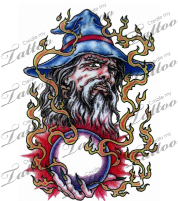 Marketplace Tattoo Wizard - Wizard Tattoos - Free Transparent PNG Clipart Images Download. - Transparent PNG Free Download