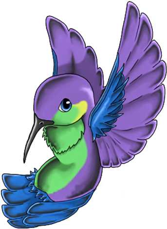 Native American Hummingbird Clipart - Cartoon Tattoos Hummingbird - Free Transparent PNG Clipart Images Download. - Transparent PNG Free Download