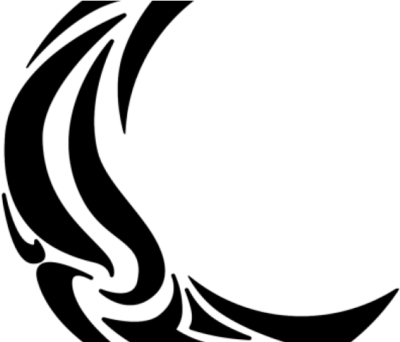 Crescent Clipart Tribal - Luna Tribal Tattoo - Free Transparent PNG Clipart Images Download. - Transparent PNG Free Download