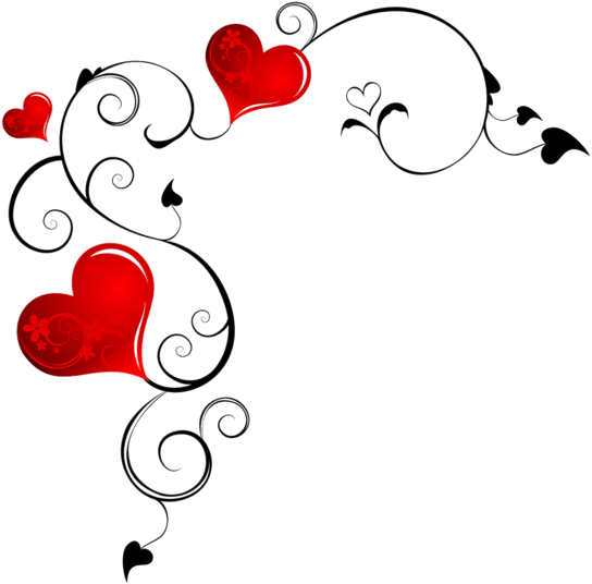 Vector Tattoo Corner Frames Heart Design - Free Transparent PNG Clipart Images Download. - Transparent PNG Free Download