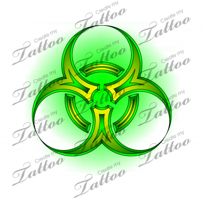 Biohazard Symbol Clipart Tribal - Hulk Radiation Symbol Tattoo - Free Transparent PNG Clipart Images Download. - Transparent PNG Free Download