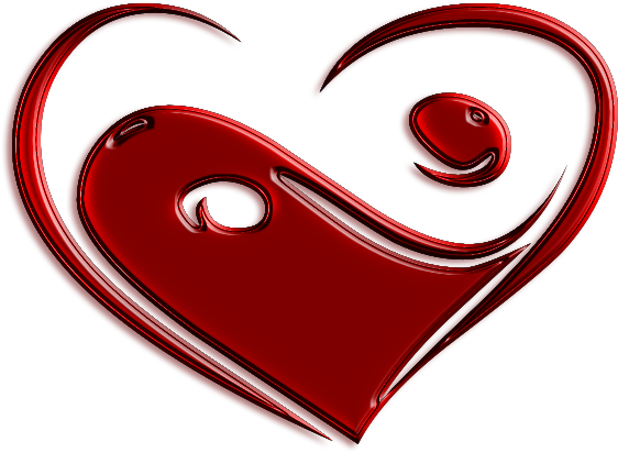 Http - //fc09 - Deviantart - Yang Red Heart By Rebelgirll666-d5jub6u - Yin Yang Heart Tattoo - Free Transparent PNG Clipart Images Download. - Transparent PNG Free Download