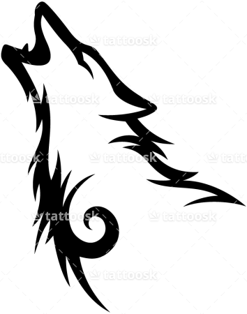 Tribal Howling Wolf ❥❥❥ Https - Tattoo - Free Transparent PNG Clipart Images Download. - Transparent PNG Free Download