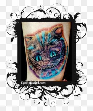 My Cheshire Cat Tattoo Design - Tribal Cat Tattoo For Womens - Free Transparent PNG Clipart Images Download. - Transparent PNG Free Download