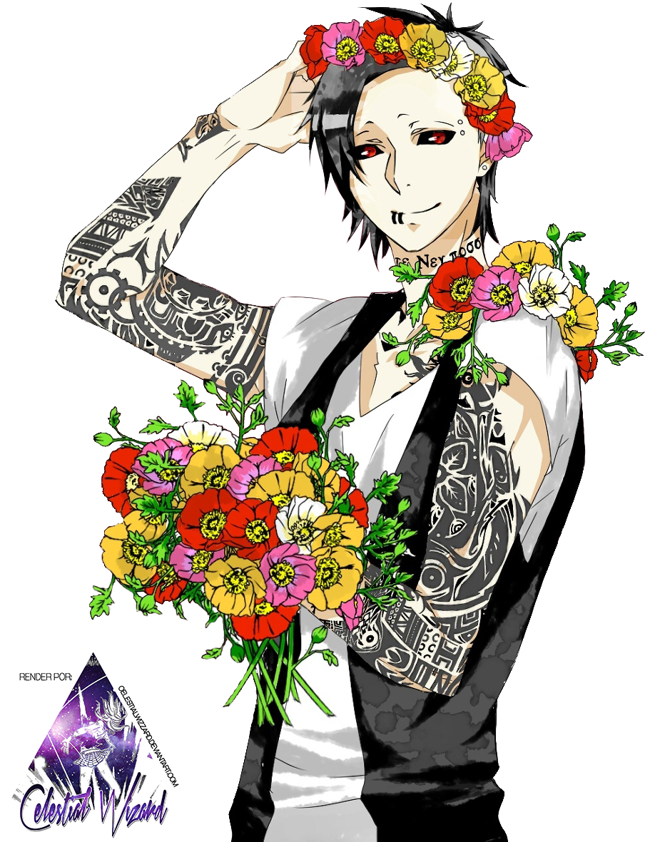 Tokyo Ghoul Renders Favourites By Rebeccacolor On Deviantart - Uta Tokyo Ghoul Tattoo - Free Transparent PNG Clipart Images Download. - Transparent PNG Free Download