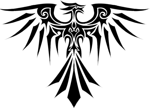 Tribal Eagle Tattoo - Tribal Phoenix Tattoo - Free Transparent PNG Clipart Images Download. - Transparent PNG Free Download