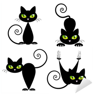 Small Cat Tattoo With Green Eyes - Free Transparent PNG Clipart Images Download. - Transparent PNG Free Download