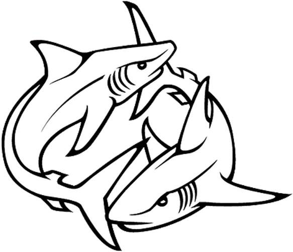 Tribal Shark Tattoos Designs 07 1 - Shark Tattoo Drawing - Free Transparent PNG Clipart Images Download. - Transparent PNG Free Download