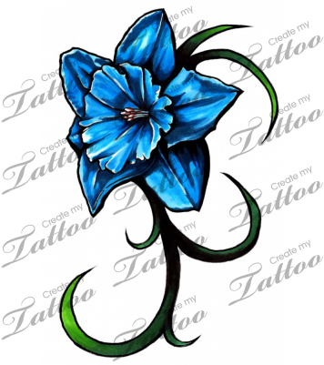 Daffodil Tattoos Gallery - Daffodil Tattoos - Free Transparent PNG Clipart Images Download. - Transparent PNG Free Download