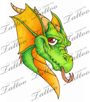 Marketplace Tattoo Friendly Dragon - Friendly Dragon Tattoos - Free Transparent PNG Clipart Images Download. - Transparent PNG Free Download