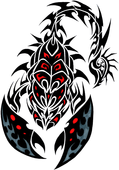 Scorpion Tattoos Png Transparent Images - Tribal Scorpion Tattoo Drawings - Free Transparent PNG Clipart Images Download. - Transparent PNG Free Download