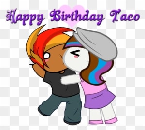 Happy Birthday Taco By Keychi-fim - Happy Birthday-lady In Heels-tattoo Card - Free Transparent PNG Clipart Images Download. - Transparent PNG Free Download
