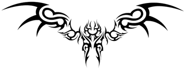 Gothic Tattoo Bird - Tribal Back Tattoo Design - Free Transparent PNG Clipart Images Download. - Transparent PNG Free Download