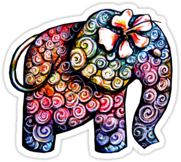 Tattoo Elephant Tshirt By Karin Taylor - Elephant Tattoo - Free Transparent PNG Clipart Images Download. - Transparent PNG Free Download