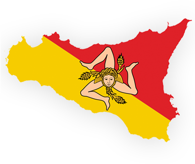 Gift Baskets To Sicily - Flag Of Sicily Tattoo - Free Transparent PNG Clipart Images Download. - Transparent PNG Free Download